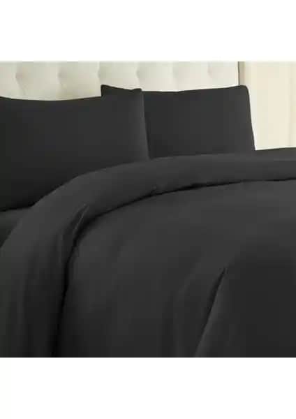 Laliva Siyah Doğal Pamuk Ranforce Çift Kişilik Nevresim Takımı Detayları ve Özellikleri